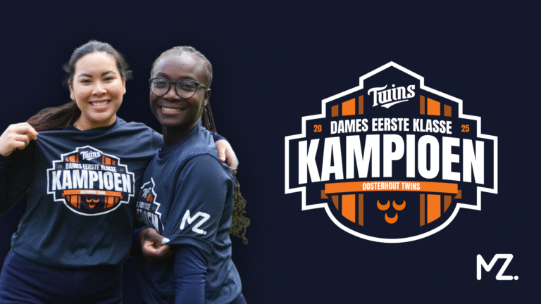 Kampioenslogo voor Oosterhout Twins Dames 1 door MerkZicht